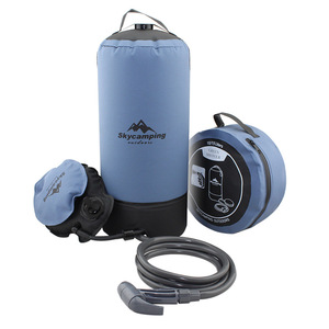 <span class=keywords><strong>Douche</strong></span> de camp portable avec pompe à air et bandoulière détachable-Étanche, sans fuite, chauffée par le soleil pour les aventures en plein air - Product Image 2