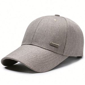 Mens Spring Autumn Sun protection Sports Cap <b>Small</b> Iron Label Simple Atmospheric Dome Plain Baseball Cap - Product Image 5