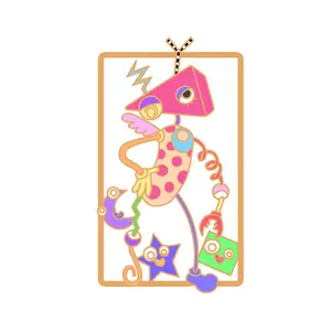 Custom Originality Anime Style Peripheral Magic Digital Circus Rabbit Joker Personalised Creative Metal Bookmark