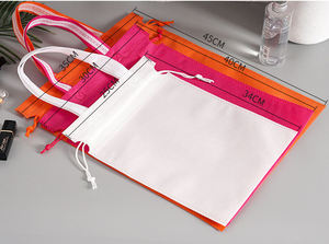 <span class=keywords><strong>2025</strong></span> tùy ChỉNh Nóng bán thân thiện với môi tái sử dụng lớn tùy chỉnh in trắng dây rút không dệt túi bụi không dệt túi bụi - Product Image 3