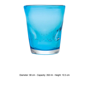 แก้วน้ำสีฟ้า Dali' ขนาด 35 ซล. สูง 10.5 ซม. เส้นผ่านศูนย์กลาง 9 ซม. รุ่น M1934 - Product Image 3
