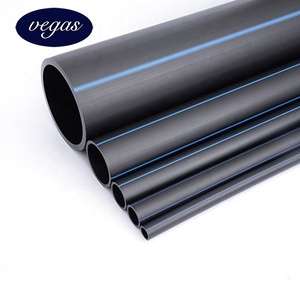 Tuyau d'eau potable <span class=keywords><strong>AquaFlow</strong></span> HDPE certifié NSF, conduite d'alimentation en eau potable PE100 noir avec bande bleue SDR11 SDR17 - Product Image 4