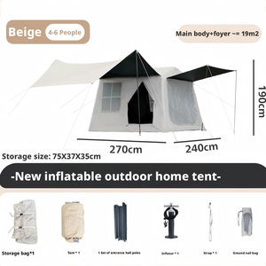 Tente de camping gonflable de grande capacité pour le team building en plein air, les réunions de famille et l'hébergement lors de festivals - Product Image 4