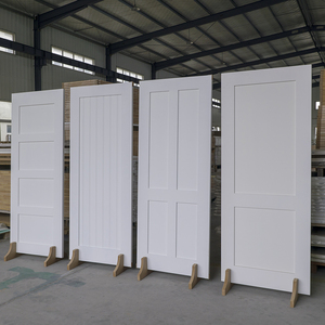 Pintu Interior MDF Putih Solid Core Gaya Shaker 1 2 3 4 Panel Grosir Pabrik - Product Image 2