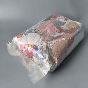 Trapos de limpieza de algodón 100% sin pelusa, de colores, recuperados, de 9kg y 10kg, para prensas y mecánicos. - Product Image 1