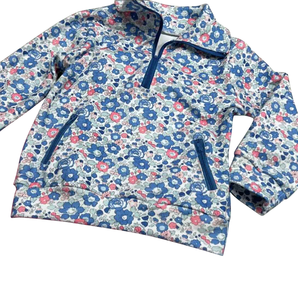 ชุดเสื้อผ้ามีซิปสำหรับเด็กวัยหัดเดินเสื้อผ้าสำหรับเด็กวัยหัดเดิน GLP1192ลายดอกไม้สีฟ้าบูติกน่ารักเสื้อผ้าเด็กวัยหัดเดินฤดูหนาว - Product Image 1