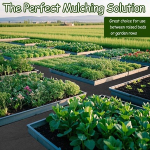 Tappeto in feltro nero per pacciamatura, rotolo riutilizzabile in tessuto non tessuto, per vialetti, perimetri, giardini e barriere antierba - Product Image 6