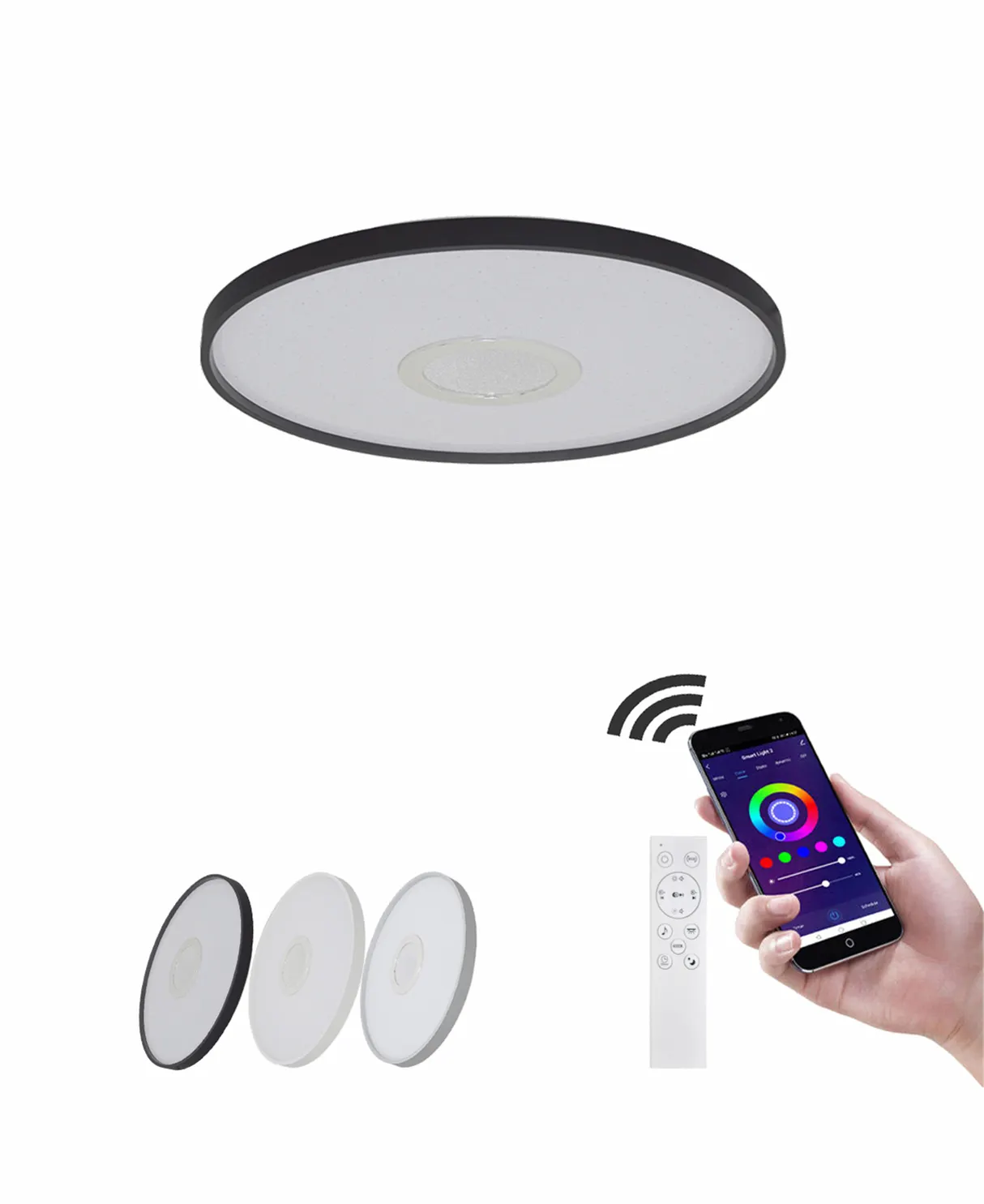 Acrylic Cover 36W Modern Design Led Ceiling Light Hotel Office Bedroom Decken Leuchte Led 15 Inch Round Dimmable Ceiling Light