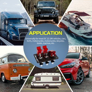 DaierTek Racing Panneau <span class=keywords><strong>de</strong></span> commutateur d'allumage Led rouge Interrupteur à bascule lumineux 3 gangs Panneau <span class=keywords><strong>de</strong></span> commutateur <span class=keywords><strong>de</strong></span> <span class=keywords><strong>voiture</strong></span> <span class=keywords><strong>de</strong></span> <span class=keywords><strong>course</strong></span> pour une utilisation en <span class=keywords><strong>course</strong></span> - Product Image 6