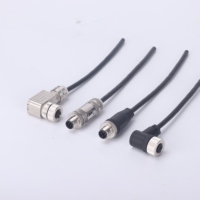 Konverter kabel Mono, 4-Pin XLR ke 6.5mm Jack Adapter Din tipe 2 Meter kabel Mono konektor M12 tahan air