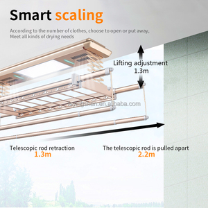 Séchoir de <span class=keywords><strong>plafond</strong></span> électrique intelligent, pliable et chauffant avec levage automatique, solution de séchage rapide et efficace pour les foyers modernes - Product Image 6