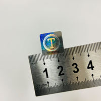 Étiquettes de sécurité avec logo personnalisé autocollants hologrammes étanches à usage unique avec fond de texte