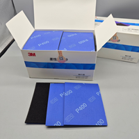 Éponge abrasive flexible 3M modèle 6112578 en oxyde d'aluminium 5x3,9 pouces, emballage boîte de 50 pièces