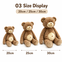 Boneka Beruang Custom Langsung dari Pabrik, Berdasarkan Desain OEM ODM, Boneka Karakter Isi Dakron untuk Merek IP Asli