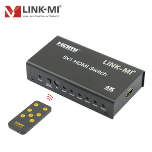 5X1 Voor 4K 30Hz <span class=keywords><strong>5</strong></span> Poort 3d Klaar Metalen Schakelkast Remote Deep Color 36bit Ondersteuning Hd Audio <span class=keywords><strong>Cec</strong></span> Functie - Product Image 1