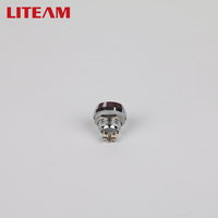 Interrupteur à bouton-poussoir métallique étanche IP65 de 12 mm, 12 V, SPST, contact momentané, interrupteur d'alimentation à verrouillage
