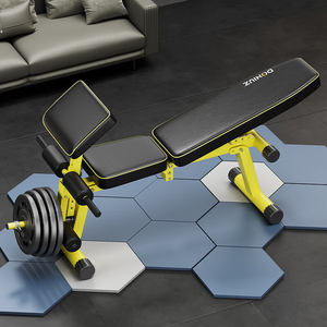 Chaise de fitness professionnelle, banc de musculation multifonctionnel, banc à haltères réglable, type assis-assis, entraînement abdominal en acier - Product Image 3