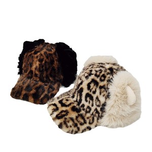 गर्म फैशन बेस्टसेलर ट्रेंडी जंगली बिल्ली के बाल कैप तेंदुए प्रिंट 3 डी प्लग कान उच्च मुकुट स्लिमिंग स्नैपबैक - Product Image 6