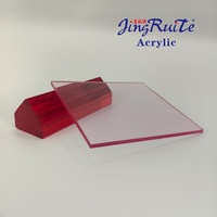 Feuilles acryliques PMMA translucides de couleur rose 1250x1850mm - Beijing Jingruite 1-50mm Polissage Gravure Pliage Découpe