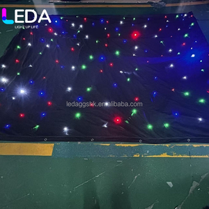 LEDA Factory Led 3In Star <b>Curtain</b> Rgb Stage Party Club <b>Lights</b> Velvet Star Cloth <b>Light</b> For Indoor Bar Concert Wedding - Product Image 5