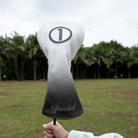 Livraison rapide Golf Headcover Set Bande élastique Pilote Head Cover Retro Golf Headcovers