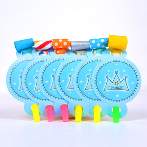 Silbato de Madera Desechable con Diseño de Princesa Azul y Rosa, para Niños, Cumpleaños, Graduación, Diwali, San Valentín - Product Image 2