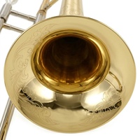 Wholesale OEM SL-5602 Bb Trombone Lacquered Gold Slide Brass Instrument Includes Case & Accessories Tianjin for Music Stores