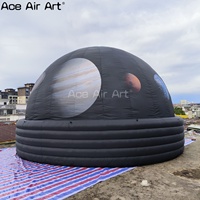 Dôme de planétarium gonflable durable Tente géante personnalisée Dôme de projection gonflable pour les spectacles d'astronomie Éducation et événements en plein air