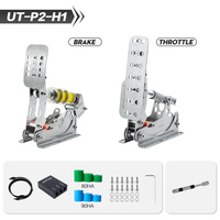 SimJack UT Padels Pedal Simracing Analog Magnetik Berkualitas Tinggi Dengan Operasi Halus dan Pengaturan Jarak-Tempuh yang Dapat Disesuaikan-P2-H1