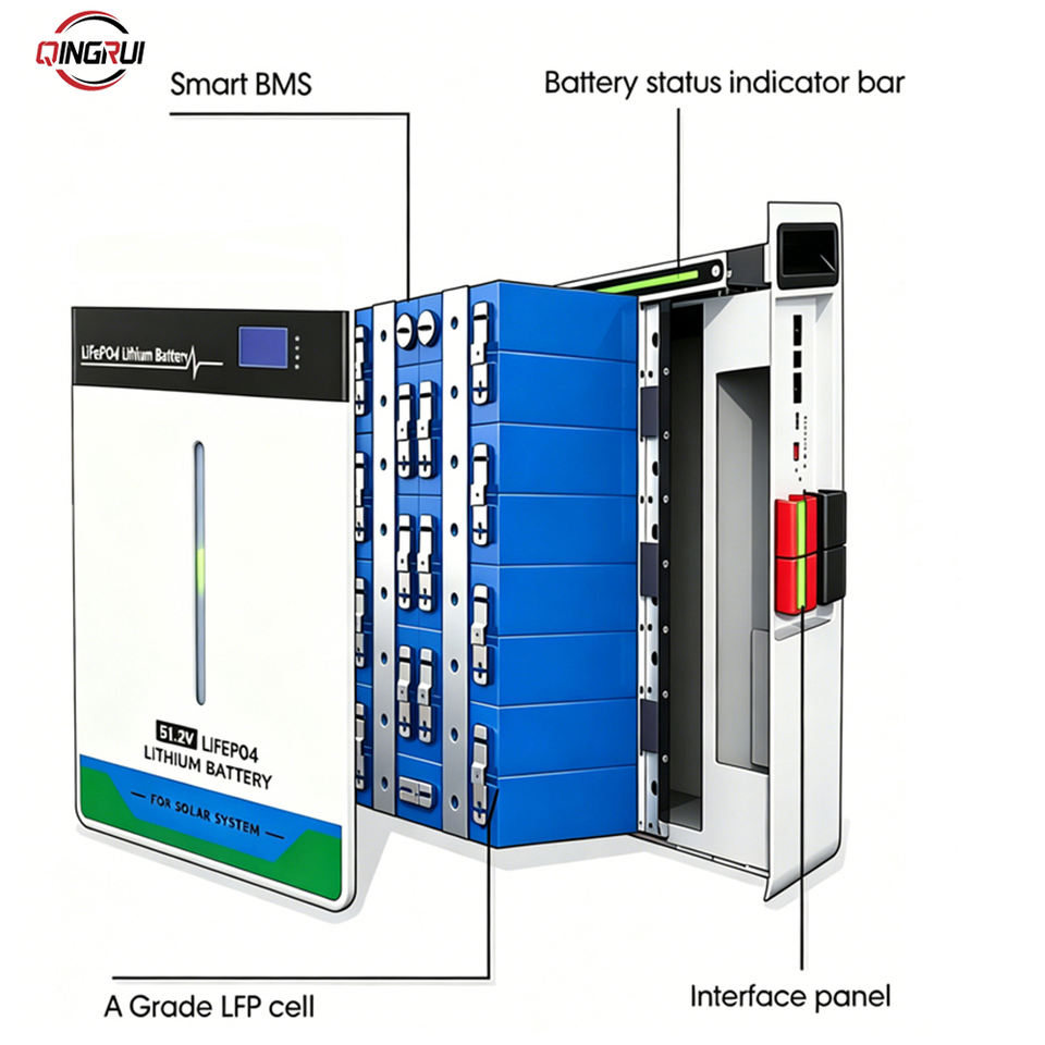 Lifepo4 15Kwh 51.2V Powerwall Lithium Battery 48V 200Ah 280Ah 300Ah ...
