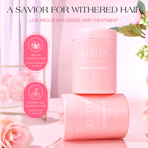 Mascarilla Capilar de Biotina y Queratina TWG al por Mayor para Mayor Grosor y Fortaleza Mascarilla Hidratante Reparadora Nutrición Profunda - Product Image 4