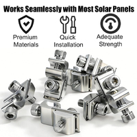 UISOLAR Vente en gros d'accessoires de montage solaire en acier inoxydable anodisé, kit de clips de mise à la terre pour panneaux photovoltaïques, service 25 ans