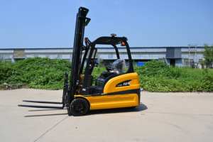 מחיר נמוך מלגזה חשמלי מעלית מעלית סוללה 3 מ '-7 מ' שלושה גלגל מלגזה 1 קיבולת טון 1070 מ "מ אורך מזלג 122 מ" מ רוחב מזלג - Product Image 4