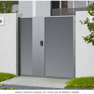 Op Maat Gemaakte Moderne Aluminium Schommel Handmatige Bediening Villa Poort Landelijke Zelfgebouwde Huis Werf Sluiterdeur Buiten Binnenplaats - Product Image 5