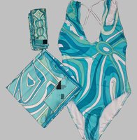 Luxe 3-delige badpak met hoofdband en stranddoekjes, sexy damesdesign zwemkleding