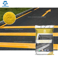 Perles de verre de vente directe d'usine reflètent la peinture thermoplastique de marquage routier peinture thermofusible de couleur de revêtement de marquage routier