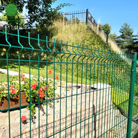 Clôture en treillis métallique galvanisé 3D courbé, soudé, durable, pour la sécurité des villas, utilisation comme treillis, traité thermiquement, 6 pieds, personnalisable