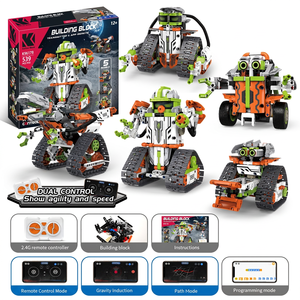 Set de Construcción de Robots STEM de Plástico de 539 Piezas, Vehículo de Pista RC Inalámbrico, Ladrillos DIY, Juguete con Control Remoto y <span class=keywords><strong>App</strong></span> - Product Image 2
