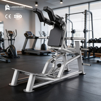 Machine de squat Hack à charge de plaques en acier robuste pour entraînement des fessiers, équipement de fitness professionnel pour salle de sport