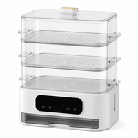 Cuiseur vapeur électrique domestique multicouche haute performance pour légumes et aliments, et cuiseur vapeur professionnel