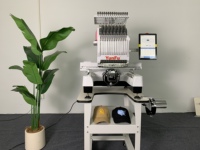 Machine à broder informatique à tête unique à 15 aiguilles pour broder des vêtements, des patchs, du cuir, usage domestique
