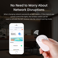 Commutateur d'éclairage plus intelligent avec Tuya WiFi IP66 600M gamme 10A télécommande plafond lampe à LED interrupteur de lumière sans fil récepteur