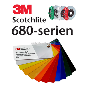 Autocollants réfléchissants en PVC découpés sur mesure 3M 680, <span class=keywords><strong>film</strong></span> adhésif permanent pour étrier de frein, vinyle réfléchissant - Product Image 2