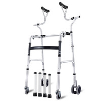 Vente en gros directe de déambulateurs orthopédiques mobiles de type béquille pour personnes âgées et handicapées, aides à la marche