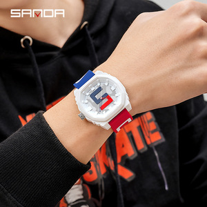 Montre à quartz simple avec bracelet en silicone tendance, logo personnalisé, étanche 3ATM - Product Image 6