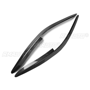 1 par de cubiertas de fibra de carbono real para faros delanteros de coche, para Honda Accord 1998 1999 2000 2001 2002, accesorios para coche - Product Image 2