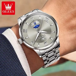  Reloj de Hombre 3638, Reloj de Cuarzo Original, Acero Inoxidable, Resistente al Agua, Luminoso, Esfera Grande, Relojes de Lujo para Hombre, Caja de Reloj - Product Image 4