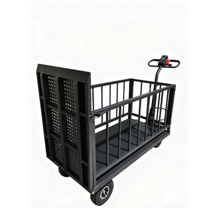 Elektrische batterij-aangedreven kar met 400W vermogen, 500 kg draagvermogen en hek voor gebruik in de tuin. - Product Image 4