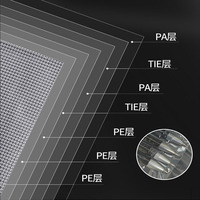 1kg 2.5kg 5 kg 10 kg Sac à riz portable de qualité alimentaire en nylon épais transparent à fond plat avec poignée en plastique