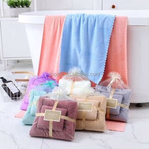 Juego de Toallas de Baño de Microfibra Súper Suaves y Absorbentes, con Logotipo Personalizado, Técnica Jacquard de Poliéster, para Niños - Product Image 4